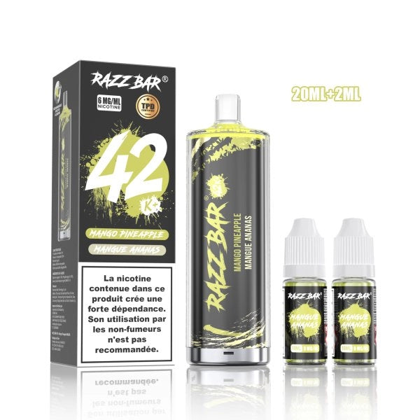 PACK SHISHA DL 42K+ 850MAH 20ML / 0.6% - RAZZBAR