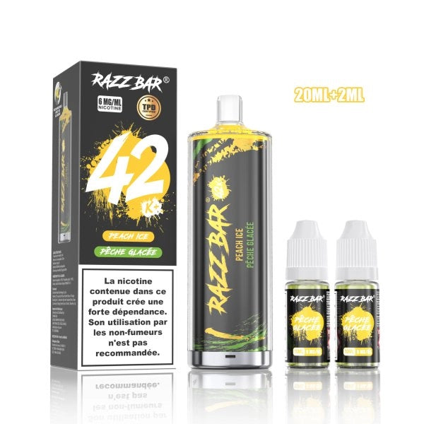 PACK SHISHA DL 42K+ 850MAH 20ML / 0.6% - RAZZBAR