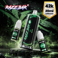 PACK SHISHA DL 42K+ 850MAH 20ML / 0.6% - RAZZBAR