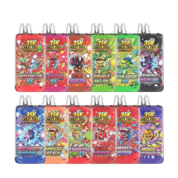 CRAZY PUFF 35K 1100MAH 20ML / 2% - TORNADOLIQ